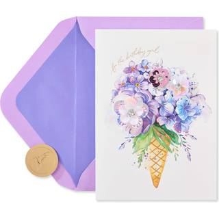 Papyrus f?dselsdagskort til hende (buket fuld af s?de ?nsker)