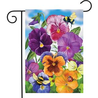 Pansies Spring Garden Flag 12,5 x 18 Briarwood Lane