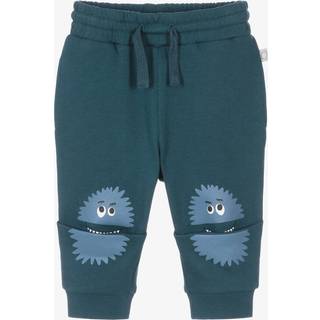 Stella McCartney Kids Baby printed cotton jersey sweatpants - blue - M 3