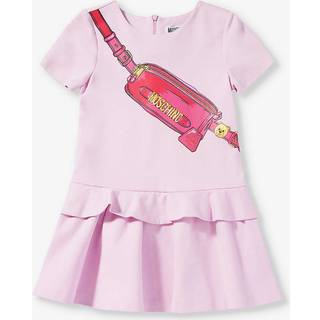 Moschino Kids Printed jersey dress - pink - Y 8