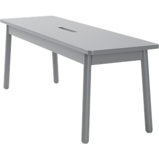 KINNA bænk 120 cm - Grå