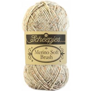 Scheepjes Merino Soft Brush 257 van der Leck Indhold: 50% Superwash merinould, 25% mikrofibre, 25% akryl Vægt/længde: 50 g = 105 m Anbefalede pinde: 4 - 5 mm Strikkefasthed: 10 x 10 cm = 19 m x 23 r Kan vaskes på maskine, skånsom vask ved maks. 30° / Tørres fladt.