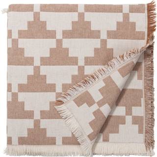 Brita Sweden Confect Plaid 130x170 Cm - Plaider & Tæpper Genanvendt Bomuld Nude - 17-100
