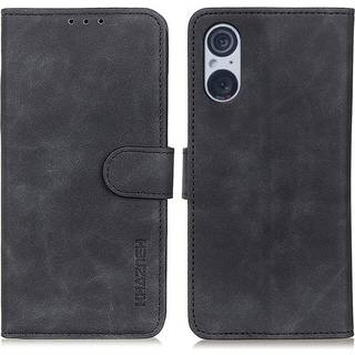 SKALO Sony Xperia 5 V KHAZNEH Pungetui i PU-læder - Sort