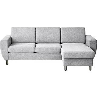 Rom Nordic vendbar sofa m. chaiselong - lysegrå