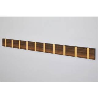 KNAX knagerække (Knax 10 Længde: 99 cm, Røget olieret eg, Messing)
