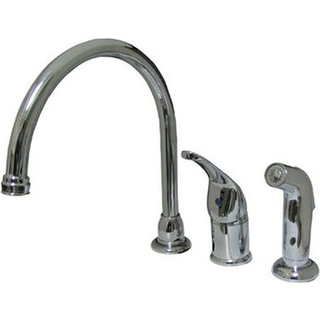 Elements of Design EB821 CHATHAM Single Handle Kitchen kran med icke-metallisk sidospruta 9 """" i pip når polerad krom