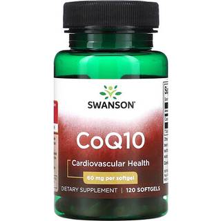 SWANSON Coenzym Q10 60 mg 120 kapsler