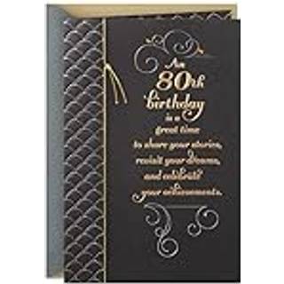 Hallmark 80 -års fødselsdagskort (ære dig i dag)