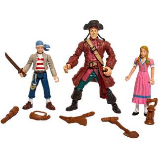 Kaptajn Sabeltand figursæt - Mini, Rosa og Langemand