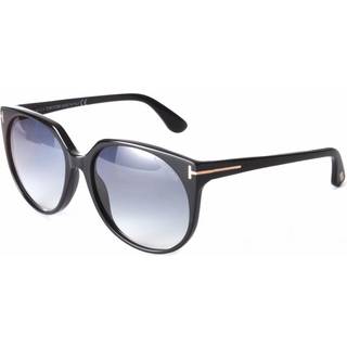 Tom Ford FT0370 AGATHA 01B 56 Solbriller Kvinder Black - Black - 56mm