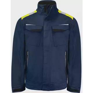 ProJob 5437 Servicejakke, Bomuld - Navy blue/yellow - S