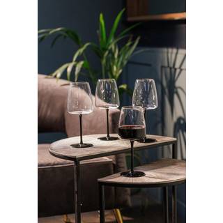 4-delt rødvinsglassæt, lavet af krystallinsk glas, 450 ml, &#34;Palermo&#34; -
