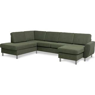 Madrid Nordic højrevendt U-sofa - grøn