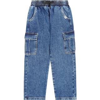 Liewood Delvin denim cargo pants - blue - Y 8