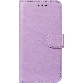 Xiaomi Redmi 12C Læder Flip Cover m. Pung og Strop - Lilla