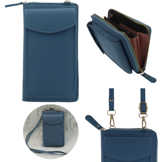 Universal Crossbody Wallet Bag - Light Blue