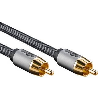Goobay Subwoofer kabel 3m stofbeklædt