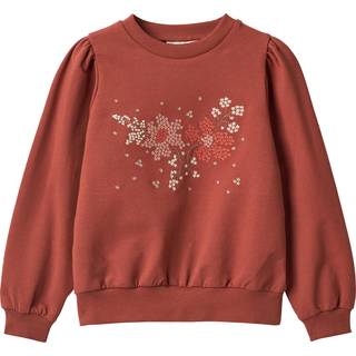 Wheat Red Embroidery Sweatshirt Vega