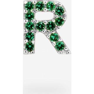 IX R Green Earring Silver