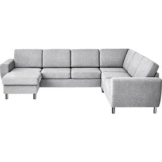 Rom Nordic vendbar hjørnesofa m. chaiselong - lysegrå
