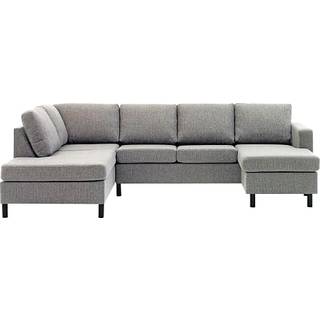Oslo højrevendt U-sofa - lysegrå