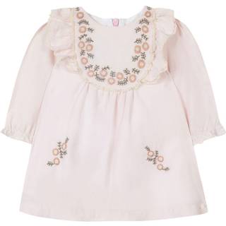 Tartine et Chocolat Kjole Med Blomsterbroderi Vieux Rose 1 Y  Lyserød  1 år  kvinde