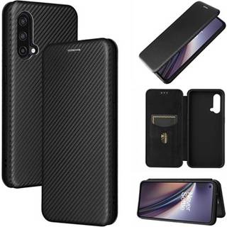 OnePlus Nord CE 5G Flip Cover - Karbonfiber - Sort