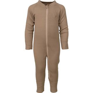 Lindberg Rib Merino Termoundertøjs-heldragt, Beige, 62-68