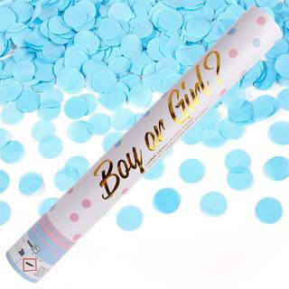 Gender Reveal konfettikanon 40 cm - Dreng