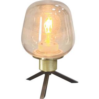 Reflexion bordlampe, Ø 14 cm, messingfarvet, glas
