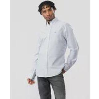 GANT Herre Slim fit klassisk bankerstribet Oxford-skjorte (XXL)