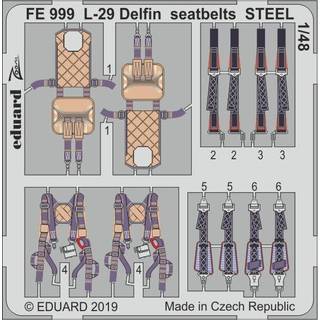 L-29 Delfin seatbelts STEEL for AMK
