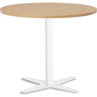 Bord Amy Ø900 mm H752 mm, Bøg laminat Hvidt understel