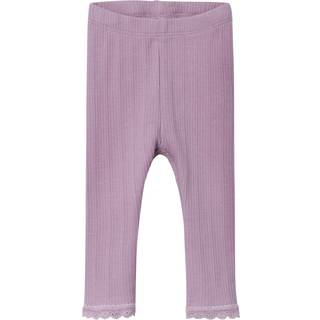 NAME IT Rib Leggings Ranie Lavender