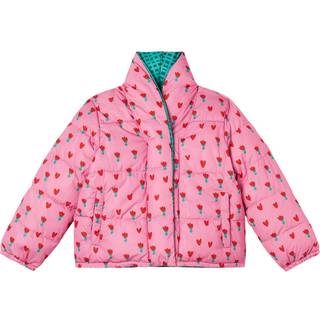 Stella McCartney Kids Printed puffer jacket - pink - Y 14