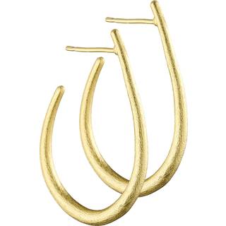 Dråbeformede Small Øreringe, Gold Plated