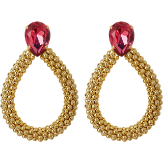 Classic Rope øreringe mulberry red