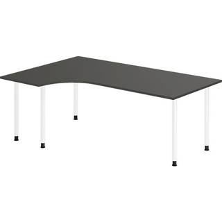 Skrivebord DNA, Antracit 2000x1200 mm Venstre I-ben/Hvid
