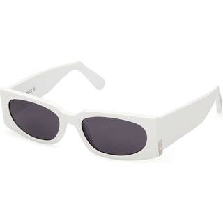 GCDS Unisex GD0016 21A Solbriller Acetat Hvid Grå Firkantet Normal