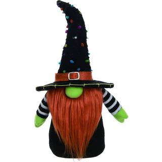 Halloween Zwerg mit Hexenhut 31cm