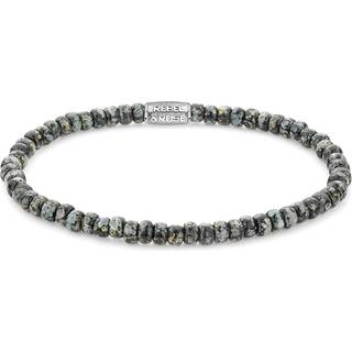 Rebel & Rose Armband Glass Rocks Black Leopard RR-40116-S-S Damen