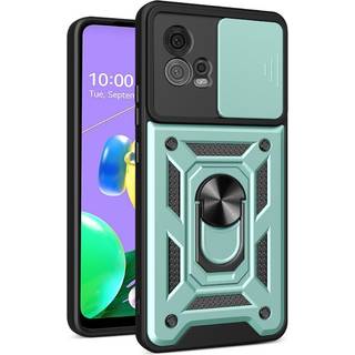 Motorola Moto G72 Håndværker Cover m. Magnetisk Kickstand & Cam Slider - Grøn
