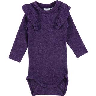 NAME IT Glimmer Rib Strik Body Renza Blackberry Cordial