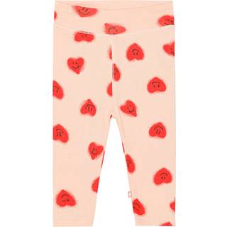 Molo Sting Leggings Red Hearts 68 cm  Lyserød  68 cm  kvinde
