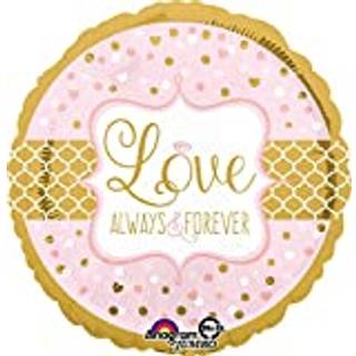 Folieballon rund Love always & forever 71 cm