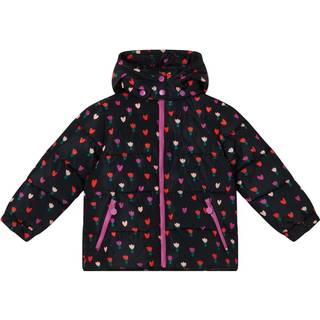Stella McCartney Kids Floral puffer jacket - black - Y 14