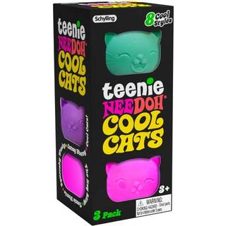 NeeDoh Teenie Cool Cats 3-Pack assorted
