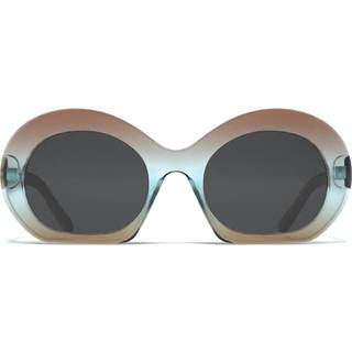 HANUKEii Zanzibar HK-031-02 52 Solbriller Mænd Blue - Transparent Brown Blue - 52mm