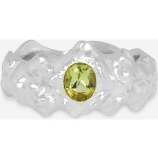 IX Nora Green Ring Silver